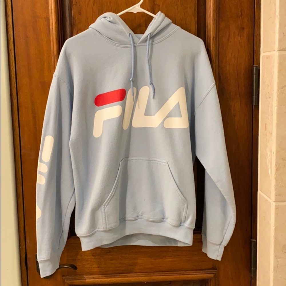 FILA light blue hoodie